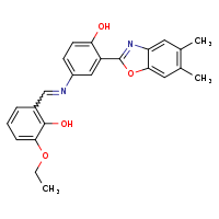 2-(5,6-dimethyl-1,3-benzoxazol-2-yl)-4-[(E)-[(3-ethoxy-2-hydroxyphenyl)methylidene]amino]phenol