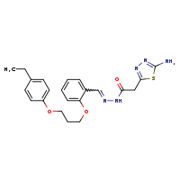 2-(5-amino-1,3,4-thiadiazol-2-yl)-N'-[(E)-{2-[3-(4-ethylphenoxy)propoxy]phenyl}methylidene]acetohydrazide