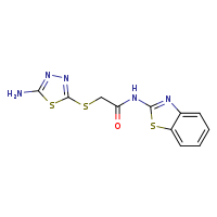 2-[(5-amino-1,3,4-thiadiazol-2-yl)sulfanyl]-N-(1,3-benzothiazol-2-yl)acetamide