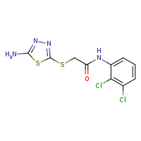 2-[(5-amino-1,3,4-thiadiazol-2-yl)sulfanyl]-N-(2,3-dichlorophenyl)acetamide