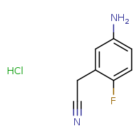 2-(5-amino-2-fluorophenyl)acetonitrile hydrochloride