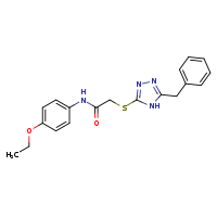 2-[(5-benzyl-4H-1,2,4-triazol-3-yl)sulfanyl]-N-(4-ethoxyphenyl)acetamide