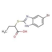 2-[(5-bromo-1H-1,3-benzodiazol-2-yl)sulfanyl]butanoic acid