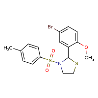 2-(5-bromo-2-methoxyphenyl)-3-(4-methylbenzenesulfonyl)-1,3-thiazolidine