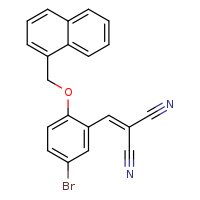 2-{[5-bromo-2-(naphthalen-1-ylmethoxy)phenyl]methylidene}propanedinitrile