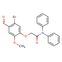 2-(5-bromo-4-formyl-2-methoxyphenoxy)-N,N-diphenylacetamide