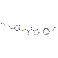 2-[(5-butyl-4H-1,2,4-triazol-3-yl)sulfanyl]-N-[4-(4-methoxyphenyl)-1,3-thiazol-2-yl]acetamide
