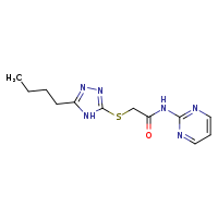 2-[(5-butyl-4H-1,2,4-triazol-3-yl)sulfanyl]-N-(pyrimidin-2-yl)acetamide