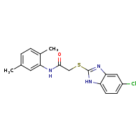 2-[(5-chloro-1H-1,3-benzodiazol-2-yl)sulfanyl]-N-(2,5-dimethylphenyl)acetamide