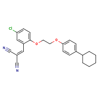 2-({5-chloro-2-[2-(4-cyclohexylphenoxy)ethoxy]phenyl}methylidene)propanedinitrile