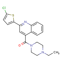 2-(5-chlorothiophen-2-yl)-4-(4-ethylpiperazine-1-carbonyl)quinoline