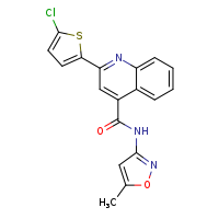 2-(5-chlorothiophen-2-yl)-N-(5-methyl-1,2-oxazol-3-yl)quinoline-4-carboxamide
