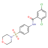 2,5-dichloro-N-[4-(morpholine-4-sulfonyl)phenyl]benzamide