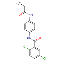 2,5-dichloro-N-(4-propanamidophenyl)benzamide