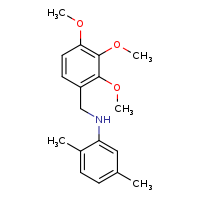 2,5-dimethyl-N-[(2,3,4-trimethoxyphenyl)methyl]aniline
