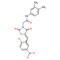 2-[(5E)-5-[(2-chloro-5-nitrophenyl)methylidene]-2,4-dioxo-1,3-thiazolidin-3-yl]-N-(3,4-dimethylphenyl)acetamide