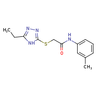 2-[(5-ethyl-4H-1,2,4-triazol-3-yl)sulfanyl]-N-(3-methylphenyl)acetamide