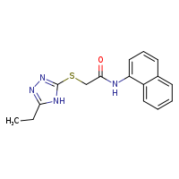 2-[(5-ethyl-4H-1,2,4-triazol-3-yl)sulfanyl]-N-(naphthalen-1-yl)acetamide
