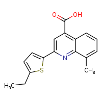 2-(5-ethylthiophen-2-yl)-8-methylquinoline-4-carboxylic acid