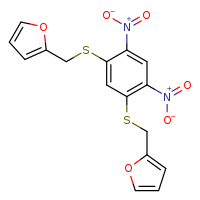 2-[({5-[(furan-2-ylmethyl)sulfanyl]-2,4-dinitrophenyl}sulfanyl)methyl]furan