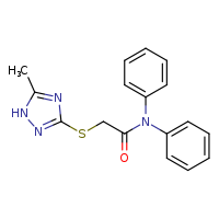 2-[(5-methyl-1H-1,2,4-triazol-3-yl)sulfanyl]-N,N-diphenylacetamide