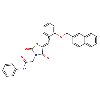 2-[(5Z)-5-{[2-(naphthalen-2-ylmethoxy)phenyl]methylidene}-2,4-dioxo-1,3-thiazolidin-3-yl]-N-phenylacetamide