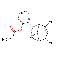 2-{6,8,9-trimethyl-3-oxabicyclo[3.3.1]non-7-en-2-yl}phenyl propanoate