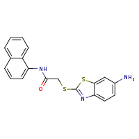 2-[(6-amino-1,3-benzothiazol-2-yl)sulfanyl]-N-(naphthalen-1-yl)acetamide