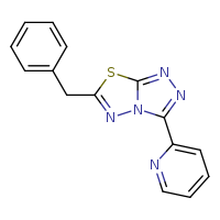 2-{6-benzyl-[1,2,4]triazolo[3,4-b][1,3,4]thiadiazol-3-yl}pyridine