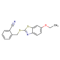 2-{[(6-ethoxy-1,3-benzothiazol-2-yl)sulfanyl]methyl}benzonitrile