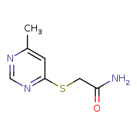 2-[(6-methylpyrimidin-4-yl)sulfanyl]acetamide
