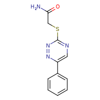 2-[(6-phenyl-1,2,4-triazin-3-yl)sulfanyl]acetamide