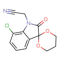 2-{7'-chloro-2'-oxospiro[1,3-dioxane-2,3'-indol]-1'-yl}acetonitrile