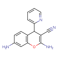 2,7-diamino-4-(pyridin-2-yl)-4H-chromene-3-carbonitrile