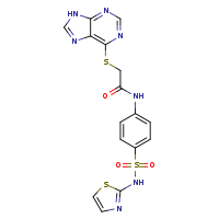 2-(9H-purin-6-ylsulfanyl)-N-{4-[(1,3-thiazol-2-yl)sulfamoyl]phenyl}acetamide