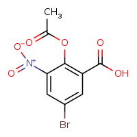 2-(acetyloxy)-5-bromo-3-nitrobenzoic acid