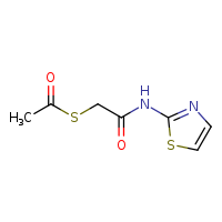 2-(acetylsulfanyl)-N-(1,3-thiazol-2-yl)acetamide