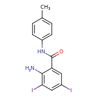 2-amino-3,5-diiodo-N-(4-methylphenyl)benzamide