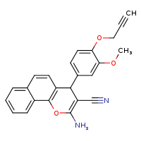 2-amino-4-[3-methoxy-4-(prop-2-yn-1-yloxy)phenyl]-4H-benzo[h]chromene-3-carbonitrile