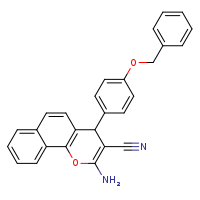 2-amino-4-[4-(benzyloxy)phenyl]-4H-benzo[h]chromene-3-carbonitrile