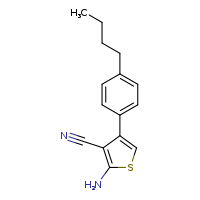 2-amino-4-(4-butylphenyl)thiophene-3-carbonitrile