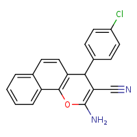 2-amino-4-(4-chlorophenyl)-4H-benzo[h]chromene-3-carbonitrile