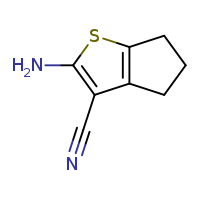 2-amino-4H,5H,6H-cyclopenta[b]thiophene-3-carbonitrile