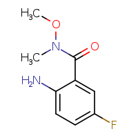 2-amino-5-fluoro-N-methoxy-N-methylbenzamide