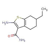 2-amino-6-ethyl-4,5,6,7-tetrahydro-1-benzothiophene-3-carboxamide