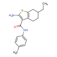 2-amino-6-ethyl-N-(4-methylphenyl)-4,5,6,7-tetrahydro-1-benzothiophene-3-carboxamide