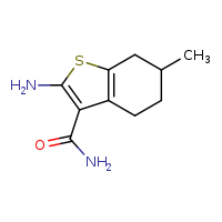 2-amino-6-methyl-4,5,6,7-tetrahydro-1-benzothiophene-3-carboxamide