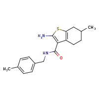 2-amino-6-methyl-N-[(4-methylphenyl)methyl]-4,5,6,7-tetrahydro-1-benzothiophene-3-carboxamide