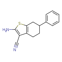 2-amino-6-phenyl-4,5,6,7-tetrahydro-1-benzothiophene-3-carbonitrile