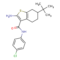 2-amino-6-tert-butyl-N-(4-chlorophenyl)-4,5,6,7-tetrahydro-1-benzothiophene-3-carboxamide